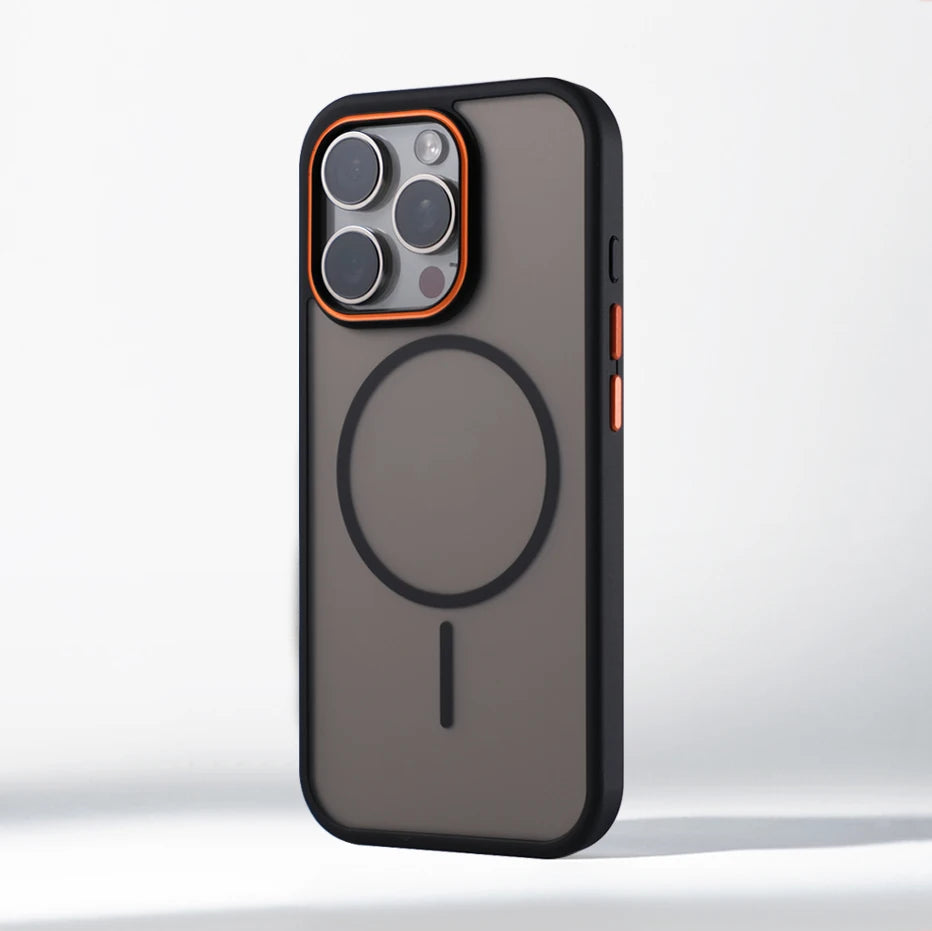 Luxury Matte Translucent MagSafe iPhone Case