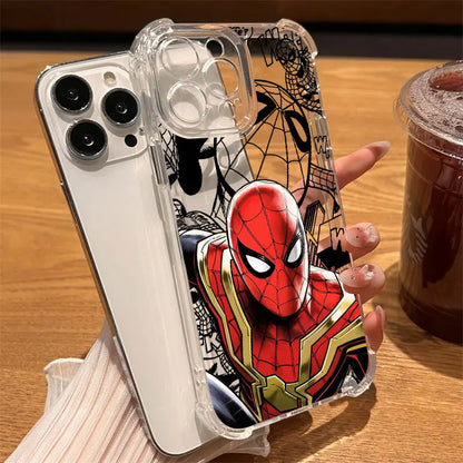 Marvel Hot Movie Spider Man Clear Case For iPhone