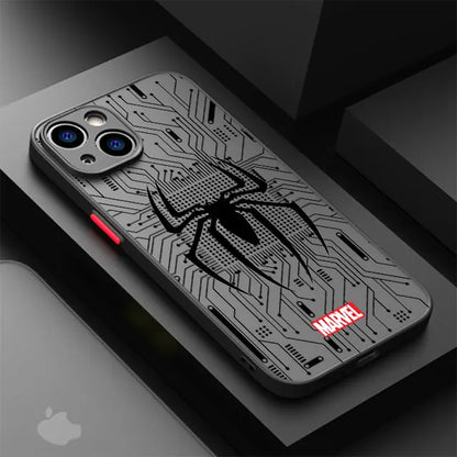 Phone Case For Apple iPhone Cover Marvel Spider Man Iron Man