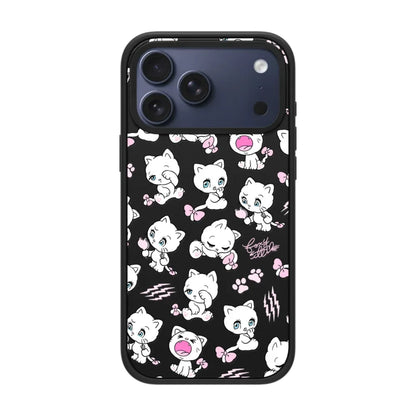 Cartoon Rabbits Pink Hearts Acrylic Phone Cover For IPhone