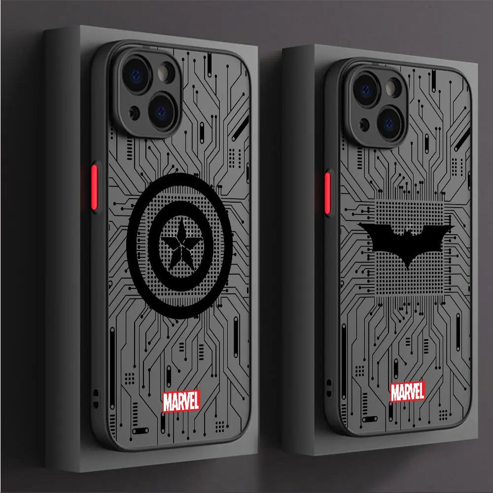 Phone Case For Apple iPhone Cover Marvel Spider Man Iron Man