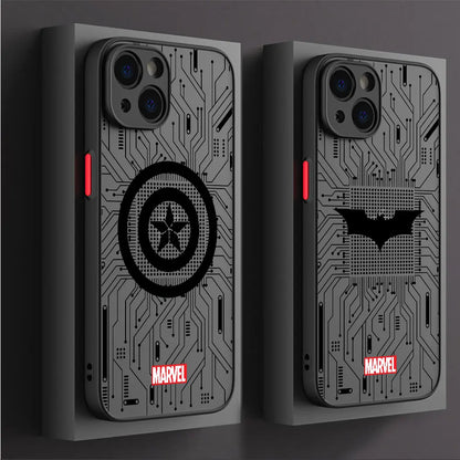 Phone Case For Apple iPhone Cover Marvel Spider Man Iron Man