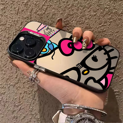 Sanrio Cartoon Hello Kitty Phone Case For iPhone Matte Laser Cover