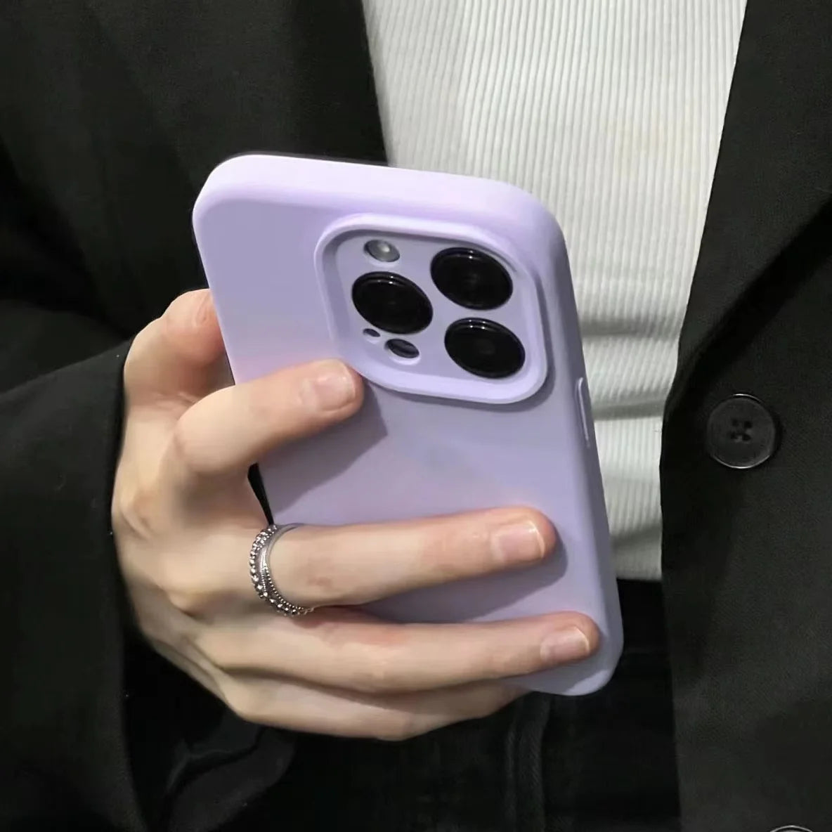 Liquid Silicone Phone Case For iPhone Cases For iPhone Camera Lens Protection Cover