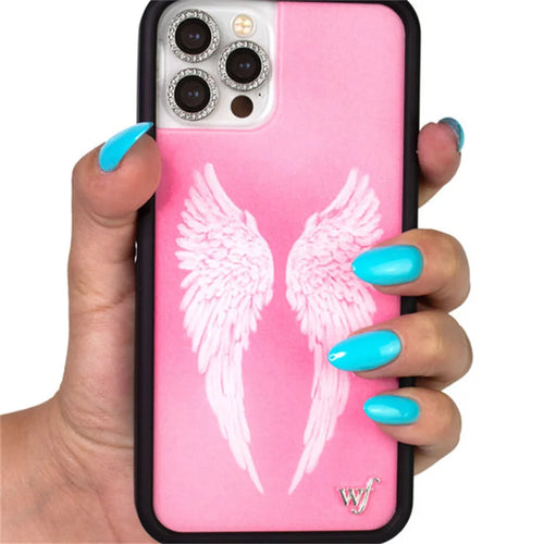 Wildflower Angel Baby Wings Cartoon Phone Case For iPhone