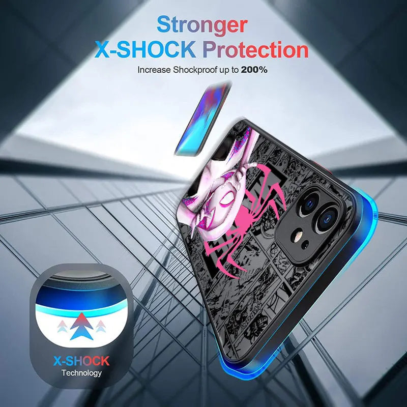Phone Case For iPhone Shockproof Cover Marvel Spider Gwen