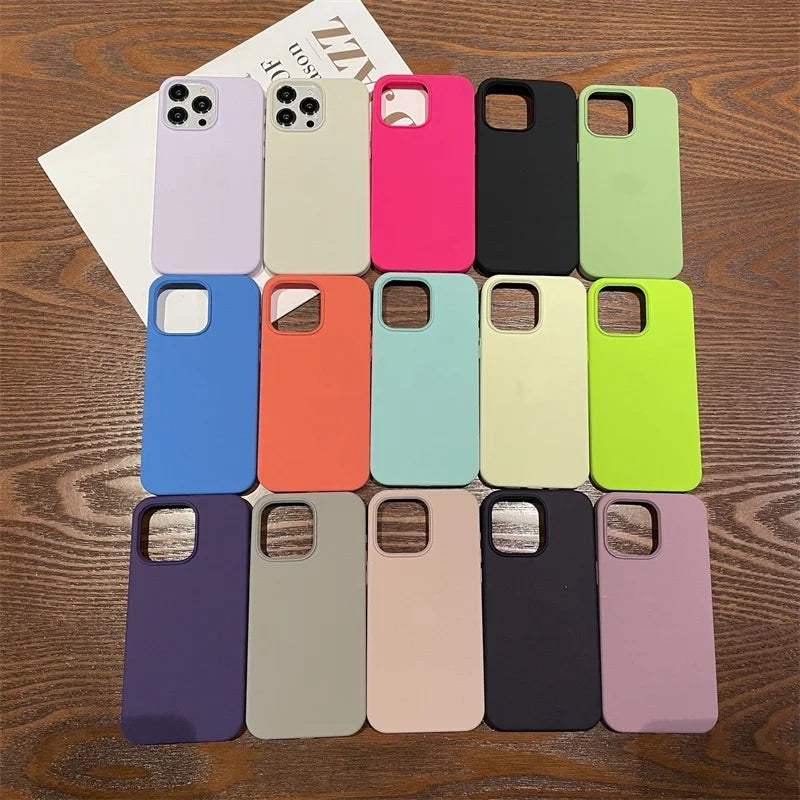 Original Silicone iPhone Case Soft Protective Cover