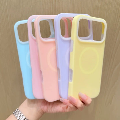 Candy Color MagSafe Liquid Silicone iPhone Case