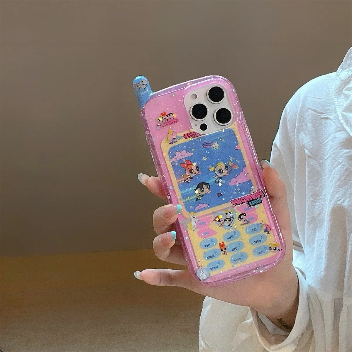 New The Pink Little Policewoman Cat Melody Big Brother Phone Case For iPhone