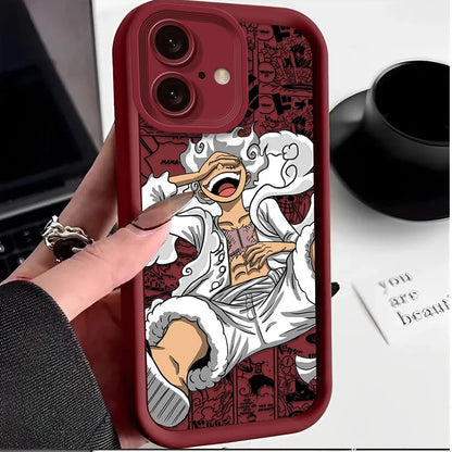 Anime One Piece Soft Silicone Phone Case for iPhone