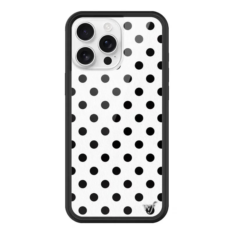 Wildflower Luxury Polka Dots Phone Case For iPhone