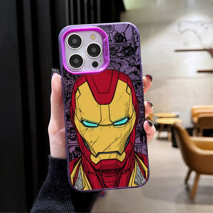 New Plating Phone Case For Marvel Hero Iron Man iPhone