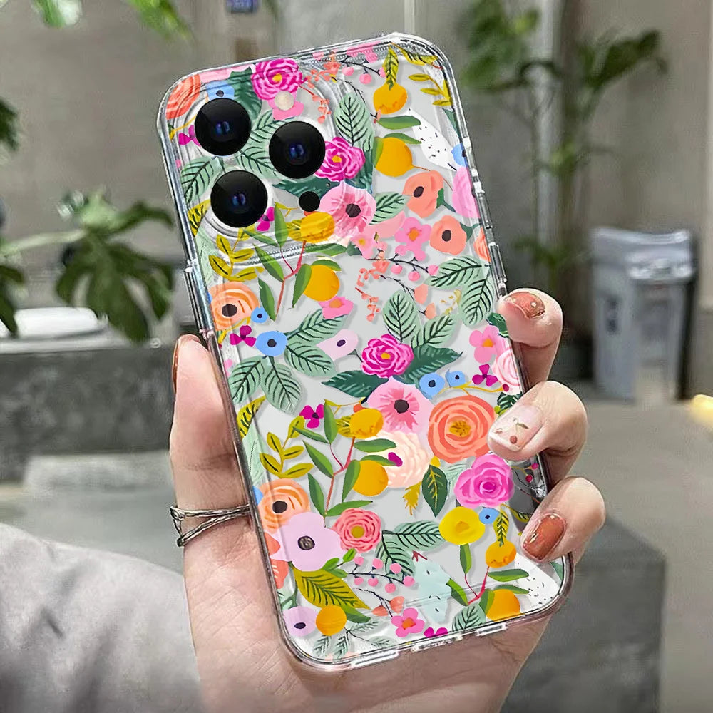 Floral Flower Pattern Protective Phone Case