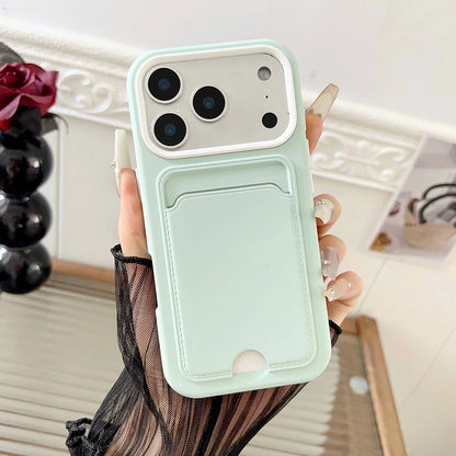 Shockproof Silicone iPhone Case with Card Slot