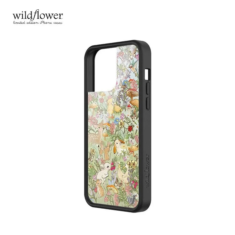 Wildflower Cartoon Animals Wild Grassland Deer Duck Phone Cover For iPhone