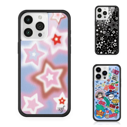 Fashion Wildflower Cartoon Swans Phone Case For iPhone