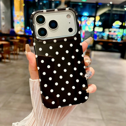 Korea Colorful Polka Dot Pattern Phone Case For iPhone Circular Wave Point Shockproof Bumper Cover