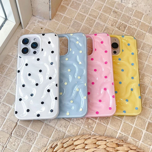 Simple Colored Polka Dots Compatible Phone Case