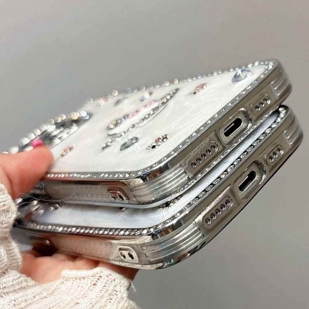 Bow Cartoon Glasses Hello Kitty Acrylic Sheet Cat Phone Case