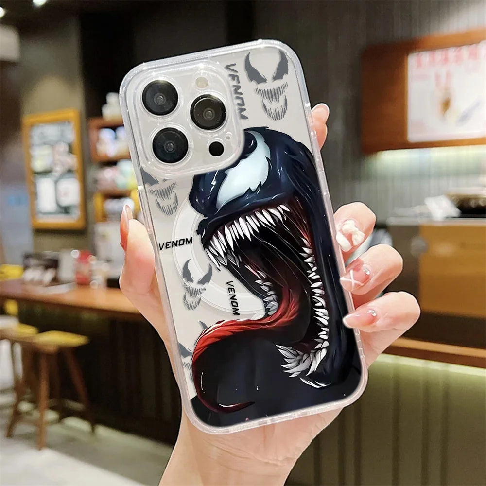 Anime Marvels Spider Man Magnetic Phone Case For iPhone