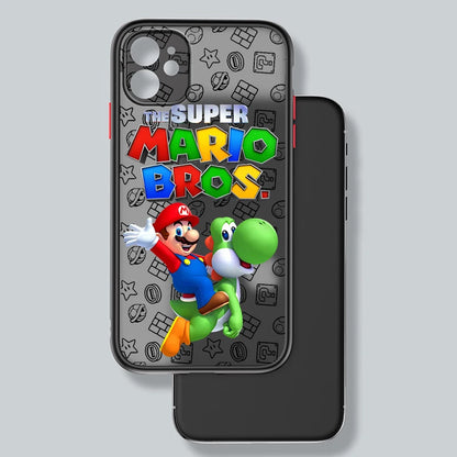 Super Marios Bros Cute Frosted Translucent Phone Case