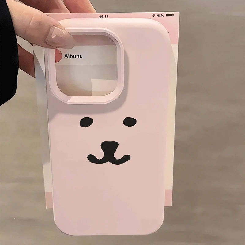 Simple Cute Bear Compatible Phone Case