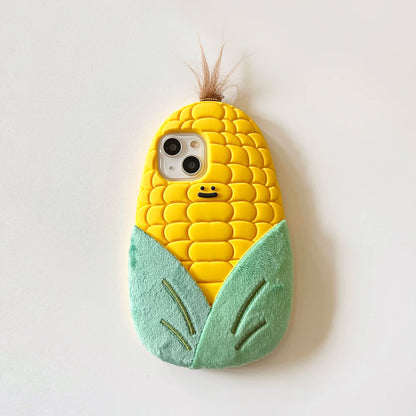 Funny 3D Corn Case Soft Silicone Cover For iPhone