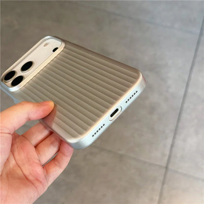 Electroplated 3D Stripes Pattern For Magsafe Magnetic Case For iPhone