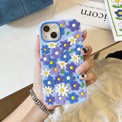 Daisy Flower Soft Silicone Luxury Phone Case
