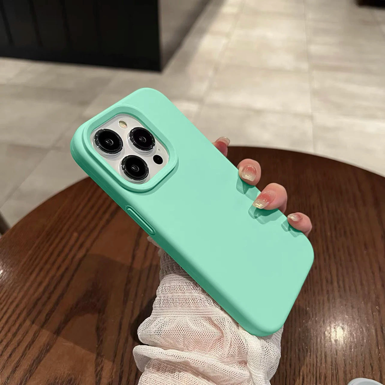 Luxury For Apple Original Silicone Phone Case For iPhone Shockproof Cover Accessories