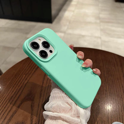 Luxury For Apple Original Silicone Phone Case For iPhone Shockproof Cover Accessories