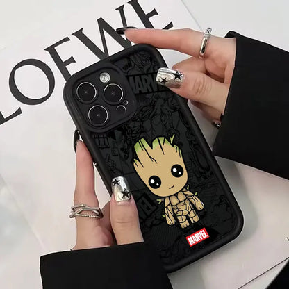 Cool Marvel Groot Rocket Raccoon Phone Case For iPhone