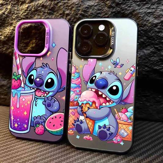 Cartoon Cute Stitch Cover For Apple iPhone Colorful Phone Case