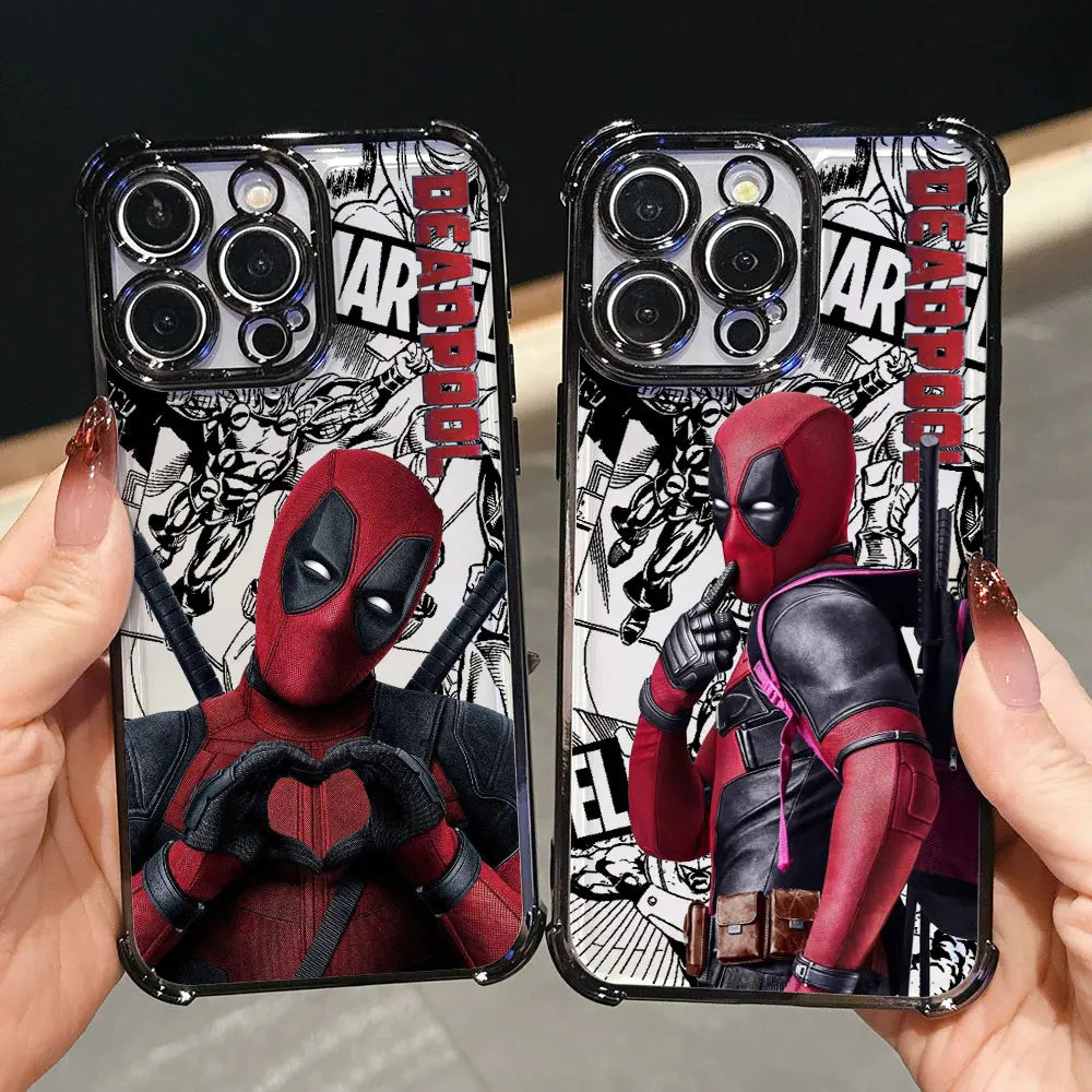 Marvel Comics Deadpool Luxury Shockproof Case For iPhone