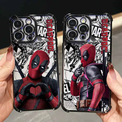 Marvel Comics Deadpool Luxury Shockproof Case For iPhone