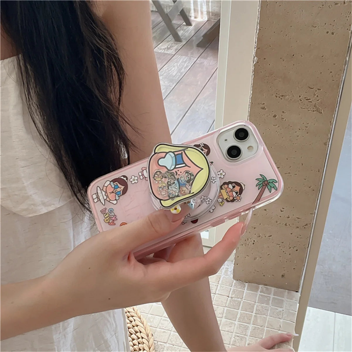Funny Cute Crying Girl Magnetic Phone Case For iPhone