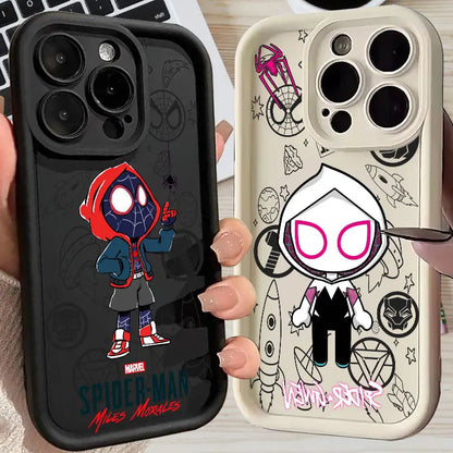 Miles Morales Spider Gwen Marvel Case For Apple iPhone