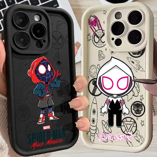 Miles Morales Spider Gwen Marvel Case For Apple iPhone
