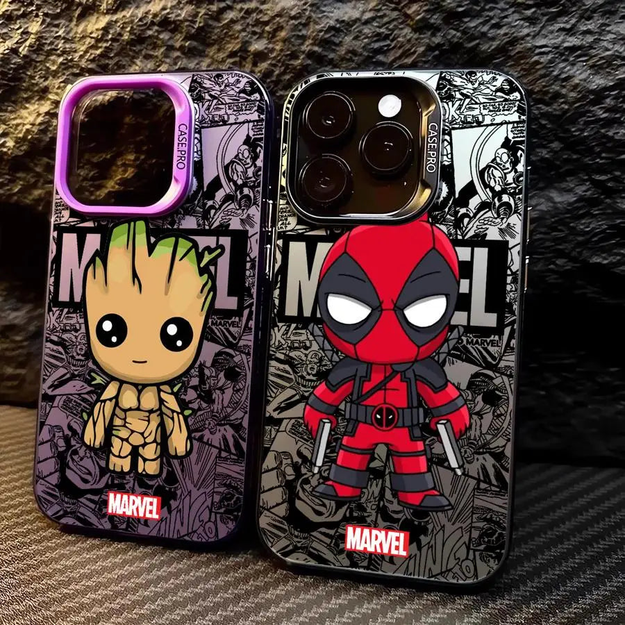 Marvel Groot Deadpool Cover Phone Case