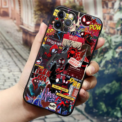 Miles Morales Spiderman Gwen Phone Case For iPhone
