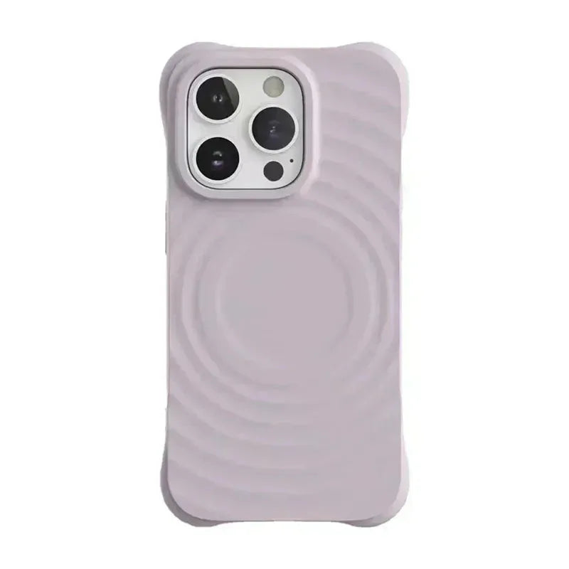 White Ripple Silicone Ripple Silicone Case For iPhone