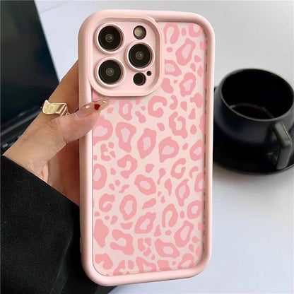 Leopard Patterned Case For iPhone Shockproof Bumper Phone Cover Coque