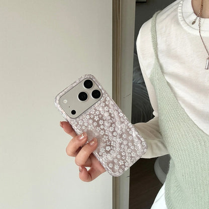 Spring Day Gentle Simple Full Screen Flowers Case For iPhone