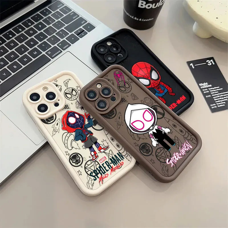 Miles Morales Spider Gwen Marvel Case For Apple iPhone