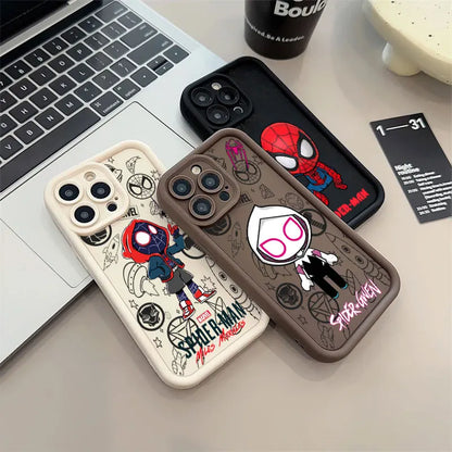 Miles Morales Spider Gwen Marvel Case For Apple iPhone