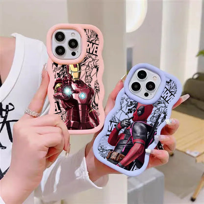 Marvel Heroes Deadpool Candy Color Phone Case For iPhone