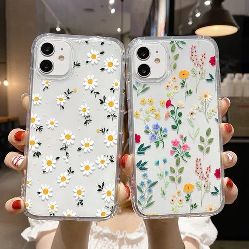 Daisy Flowers Pattern Phone Case For iPhone