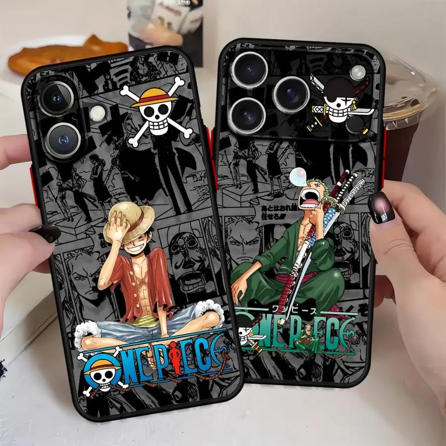 Case For iPhone Mini Back Phone Cover Ones Pieces Luffys Zoros