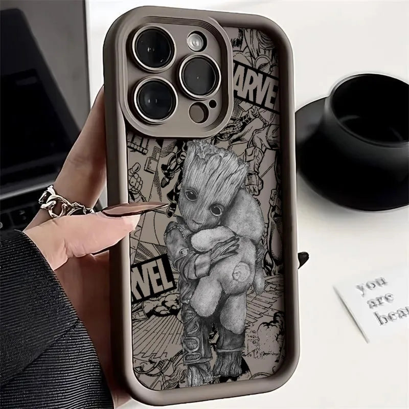 Cool Anime Groot Maronevel Phone Case For iPh