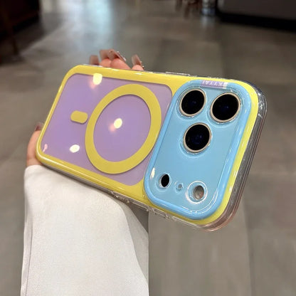 Candy Contrasting Colors For Magsafe Magnetic Phone Case For iPhone